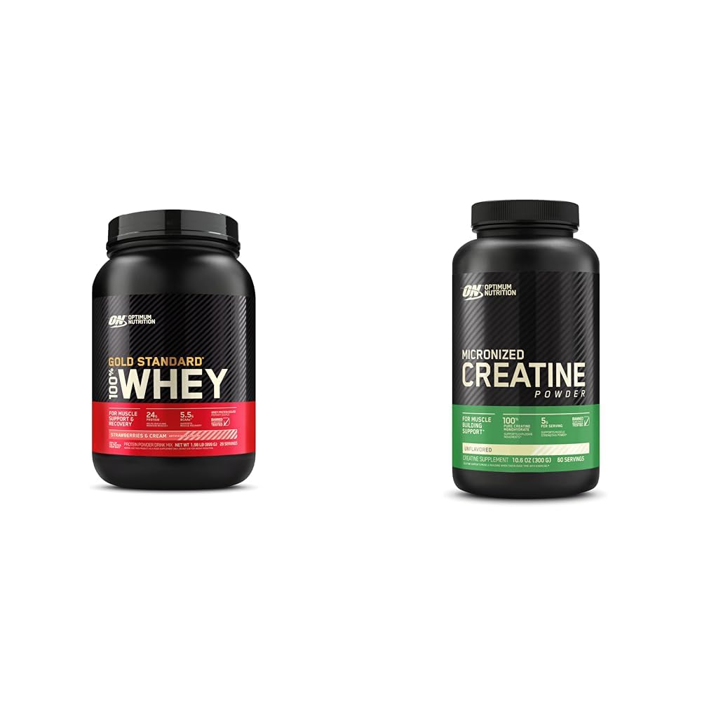 Optimum Nutrition Gold Standard 100% Whey Protein Powder, Strawberries & Cream Optimum Nutrition buy supplements canada