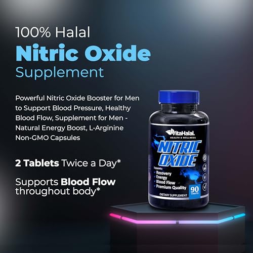 VitaHalal Nitric Oxide Supplement - Powerful Nitric Oxide Booster for Men to Support Blood VitaHalal buy supplements canada
