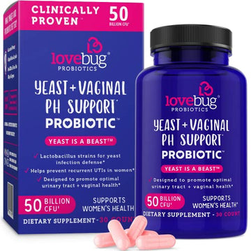 Lovebug Yeast + Vaginal pH Support | Clinically Studied Ingredients for Yeast & UTIs lovebug PROBIOTICS buy supplements canada