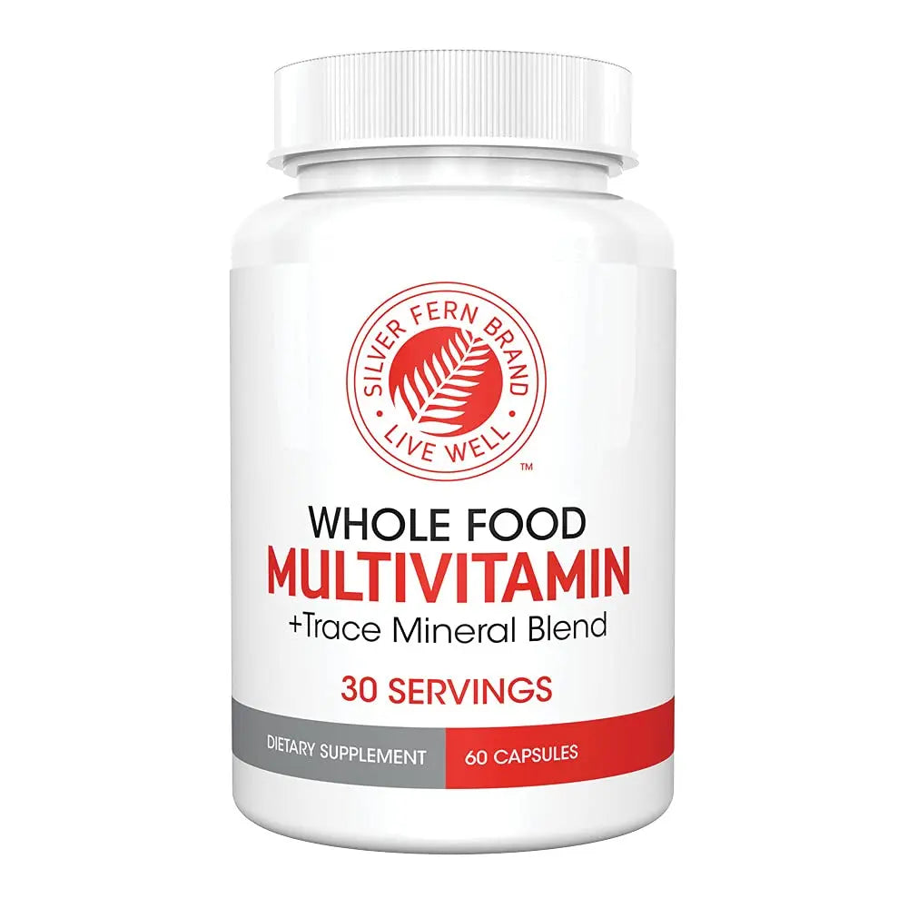 Silver Fern Whole Food Daily Multi Vitamin w/Trace Mineral Blend Supplement - 1 Bottle - 60 Vegicaps - 30 Day Supply - Natural Silver Fern buy supplements canada