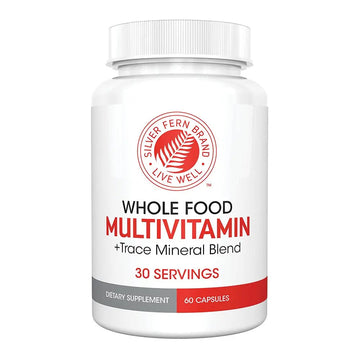 Silver Fern Whole Food Daily Multi Vitamin w/Trace Mineral Blend Supplement - 1 Bottle - 60 Vegicaps - 30 Day Supply - Natural Silver Fern buy supplements canada