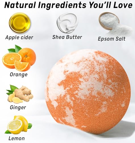 Natural Detox Fizzing Bubble Bath Bombs Apple Cider Ginger & Lemon Essential Oils Cleanse New Miuz buy supplements canada