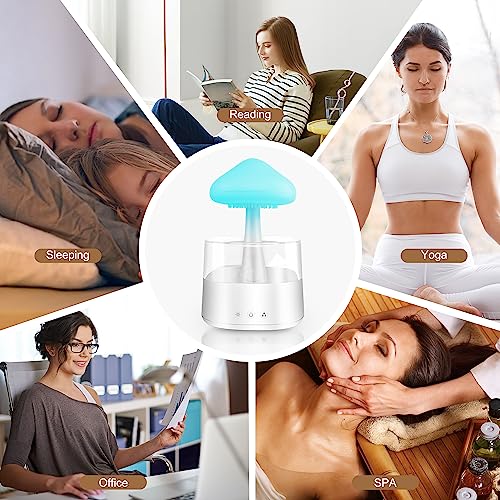 Mushroom Humidifier with Essential Oils, Night Light with 7 Changing Colors, Desk Cloud Lights Mriykio buy supplements canada