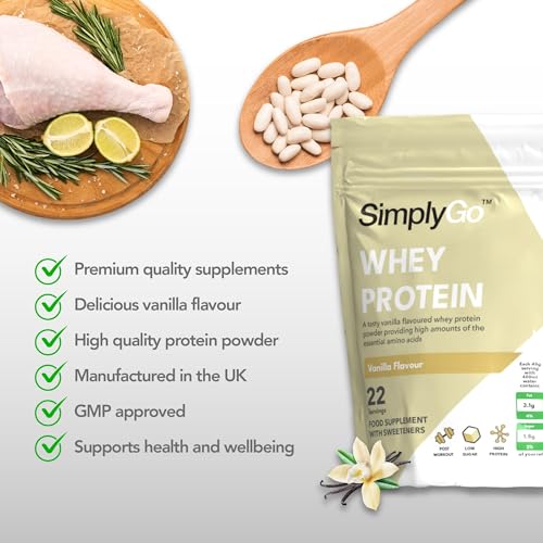 SimplyGo Whey Protein Powder | 900g | Simply Add 30g to Water, Juice or Shakes Simply Supplements buy supplements canada