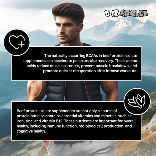 OUT ANGLED Beef Iso Plus, Beef Protein Isolate Powder, High Protein with Natural BCAAs, Zero Fat and Sugar OUT ANGLED buy supplements canada
