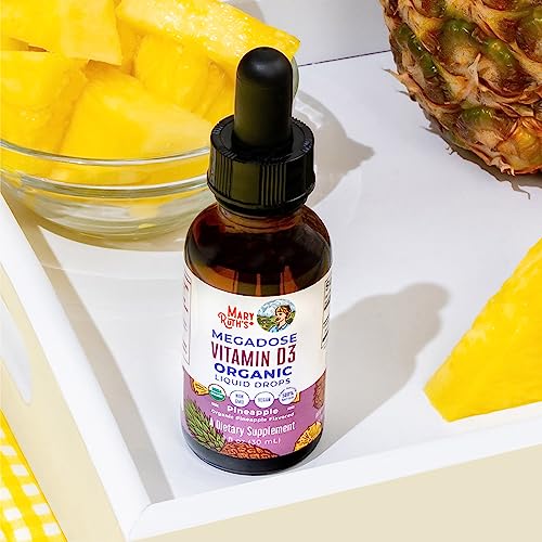 MaryRuth Organics Vitamin D3 Liquid Drops | Megadose 4000 IU | USDA Organic Liquid Vitamin D Spray for Adults & Kids | Immune Support & Bone Health | Vegan | Gluten Free | Non-GMO | 30 Servings MARYRUTH'S buy supplements canada