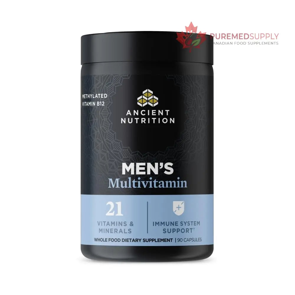 Ancient Nutrition Multivitamin for Men, Multi Men's, Methylated Vitamin D, C, E, B12, Zinc, Magnesium, Supports Healthy Immune System and Bone Health, 90 Ct Ancient Nutrition buy supplements canada