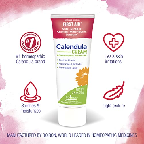 Boiron Calendula Cream for First Aid, Minor Burns, Cuts, Scrapes, Insect Bits and Sunburn - 2.5 oz Boiron buy supplements canada