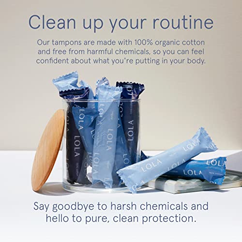 LOLA Organic Cotton Tampons, 60 Count - Super Plus Tampons, Period Feminine Hygiene Products LOLA buy supplements canada