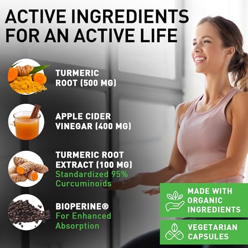 PIUS NATURE Turmeric Curcumin and Ginger with Apple Cider Vinegar, USDA Organic PIUS NATURE buy supplements canada