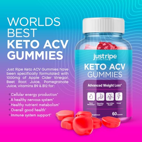 Keto Acv Gummies - Keto Gummies Apple Cider Vinegar - Weight Fat Management Loss Just Ripe Nutrition buy supplements canada