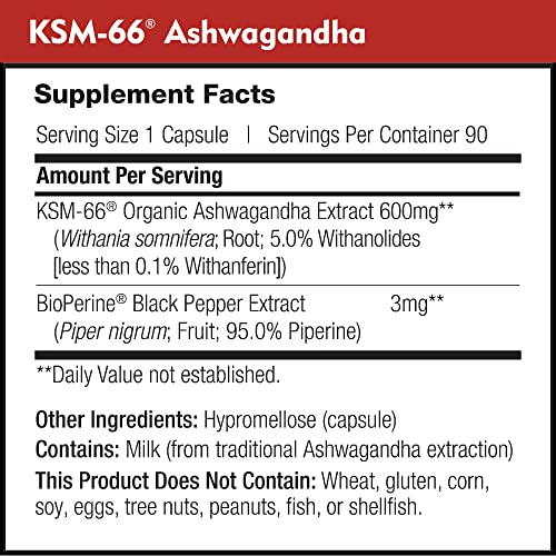 DailyNutra KSM-66 Ashwagandha 600mg Organic Root Extract - High Potency Supplement DailyNutra buy supplements canada
