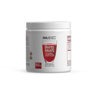 IVL - Phyto Fruits Superfood Powder - Support Energy - Digestive & Probiotic - Antioxidant - Vegan - 40 Fruits and Nutrients Plus 6 Probiotic Strains (30 Servings, 8.88 oz) IVL buy supplements canada