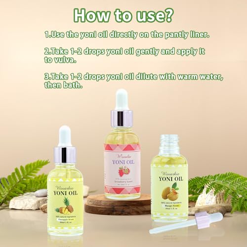 3 Packs Yoni Oil for Women, 100% Natural Feminine Oil Intimate Deodorant for Women, Eliminates Odor Wovarkie buy supplements canada