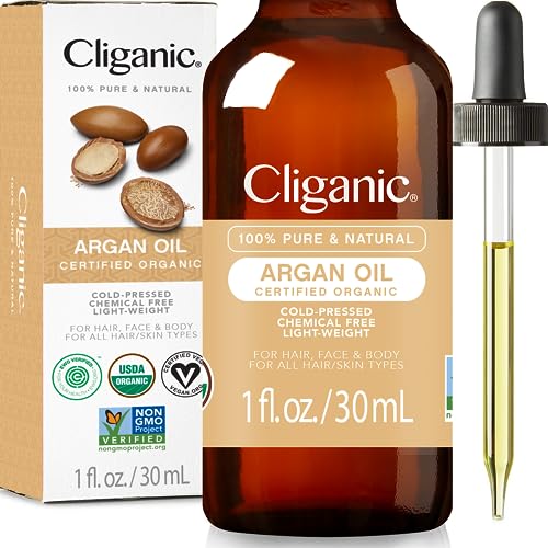 Cliganic Organic Argan Oil for Hair, Face & Skin (1oz) - 100% Pure, Cold Pressed Cliganic buy supplements canada