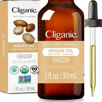 Cliganic Organic Argan Oil for Hair, Face & Skin (1oz) - 100% Pure, Cold Pressed Cliganic buy supplements canada