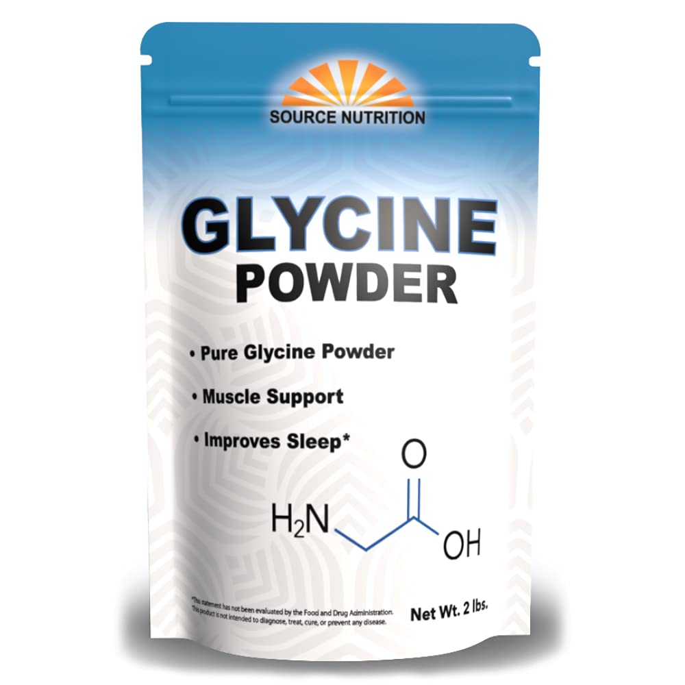 Glycine Powder (2 lbs) - Promotes Restful Sleep, Muscle Energy and Strength, Memory and Cognition Support (Resealable Bag) TradeKing buy supplements canada