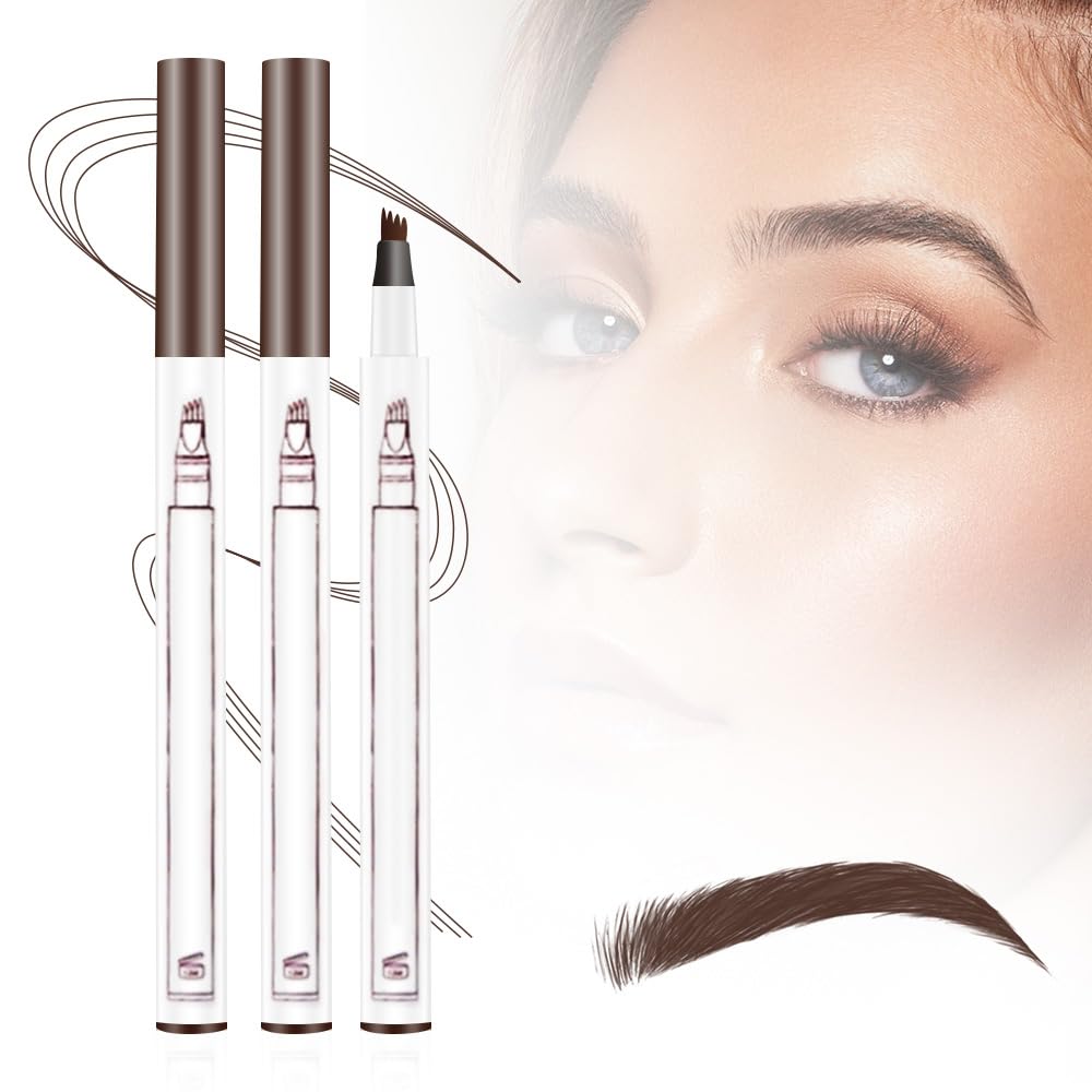2PCS New Waterproof Brow Pencil with Micro-Fork Tip, 3D Magic Eyebrow Pencil 4-Head Split Waterproof Long-lasting,Fine Stroke Eyebrow Pen Makeup Eyebrow Pencils Stay on All Day (Brown) Generic buy supplements canada