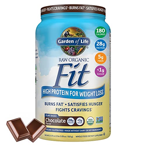 Garden of Life Raw Organic Fit Vegan Protein Powder Chocolate, 28g Plant Based Protein Garden of Life buy supplements canada