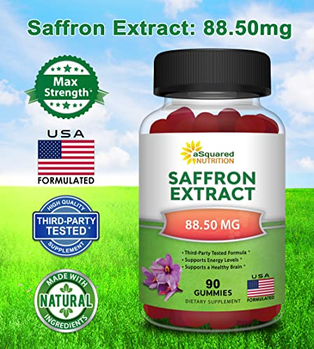 Saffron Gummies - Saffron Extract Supplement - Pure Gummy Supplements Alternative aSquared Nutrition buy supplements canada