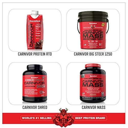 MuscleMeds, Carnivor Beef Protein Isolate Powder 56 Servings, Chocolate, 72 Ounce MuscleMeds buy supplements canada
