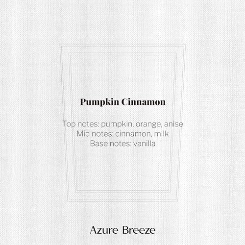 Pumpkin Scented Candles for Home - 12 oz, 70 Hours Burning - Natural Essential Oils & Soy Wax Azure Breeze buy supplements canada