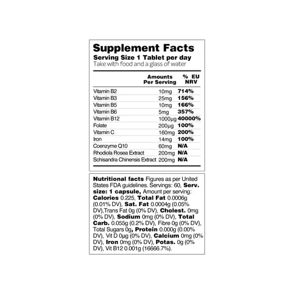 Vegetology Energy Supplements – Iron, Vitamin C & B2, B12, Folate & More – Vitamin Supple VEGETOLOGY buy supplements canada
