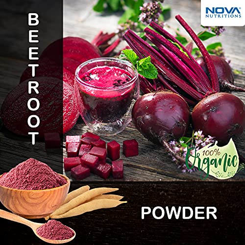 2 Pack - Nova Nutritions Certified Organic Beet Root Powder 16 OZ (454 gm) - Nitric Oxide Nova Nutritions buy supplements canada