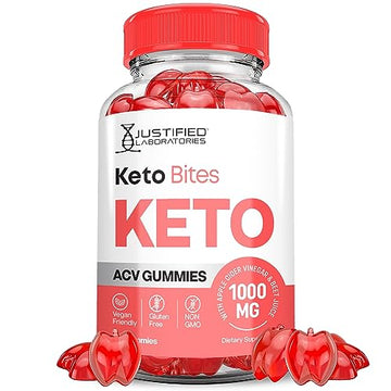 Justified Laboratories Keto Bites Keto ACV Gummies 1000MG Vegan Non GMO with Pomegranate Justified Laboratories buy supplements canada