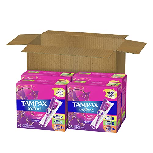 Tampax Radiant Tampons Multipack, Regular/Super/Super Plus Absorbency, With Leakguard Braid Tampax buy supplements canada