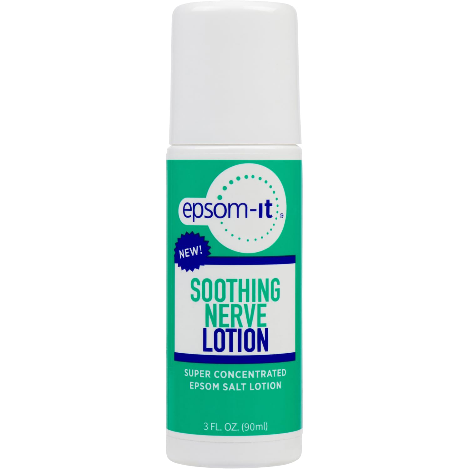 Epsom-It Soothing Nerve Lotion - Roll On Epsom Salt Magnesium Lotion, Topical Magnesium Cream with Capsaicin & Arnica for Tired Muscles and Sleep, 3oz EPSOM-IT buy supplements canada