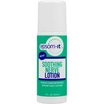 Epsom-It Soothing Nerve Lotion - Roll On Epsom Salt Magnesium Lotion, Topical Magnesium Cream with Capsaicin & Arnica for Tired Muscles and Sleep, 3oz EPSOM-IT buy supplements canada