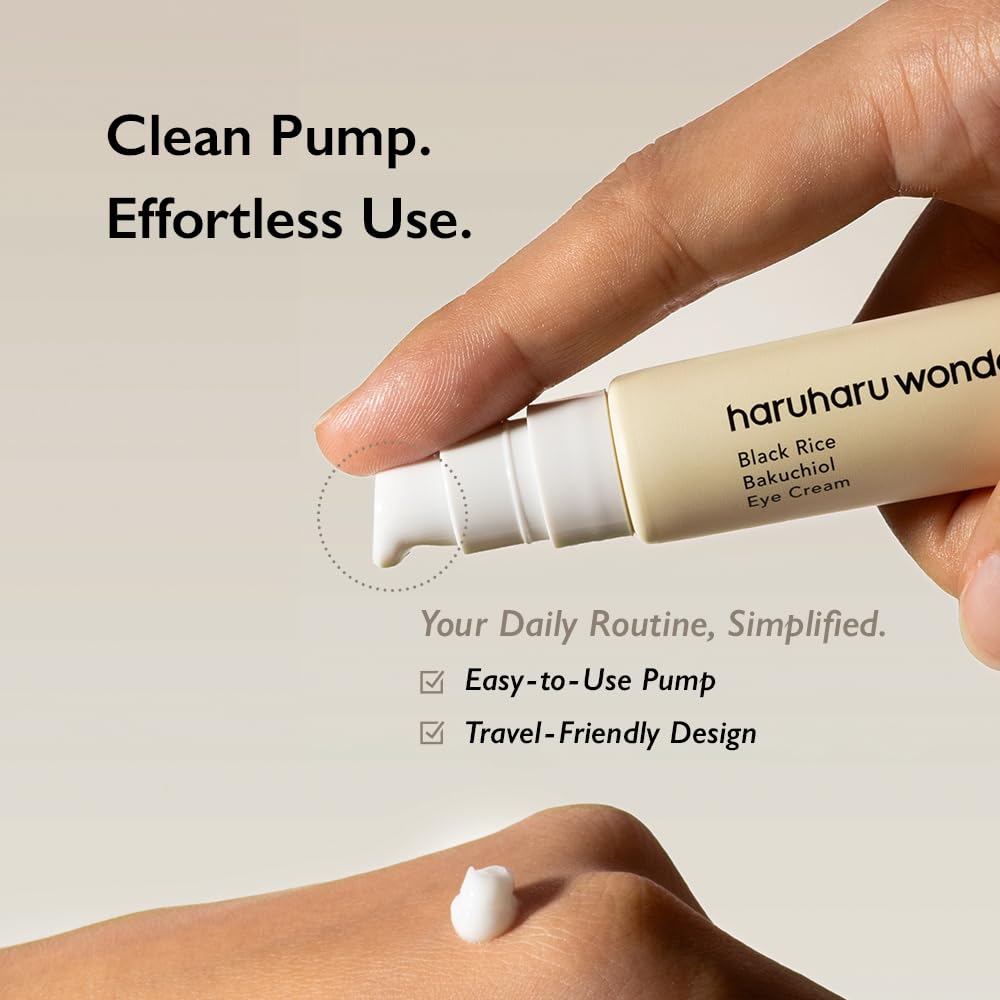Haruharu Wonder Black Rice Bakuchiol Eye Cream 0.67 fl.oz / 20ml | Anti-Aging, Wrinkle Care, Natural Retinol Alternative HARUHARU buy supplements canada