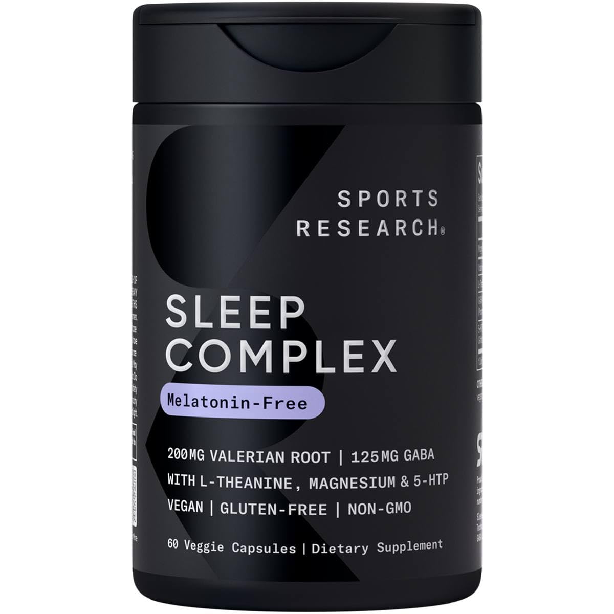 Sports Research® Sleep Complex- Melatonin-Free Vegan Capsules - with Valerian Root, GABA, L-Theanine, Magnesium & 5-HTP - 30 Servings Sports Research buy supplements canada