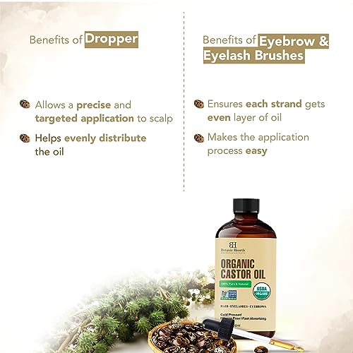Botanic Hearth Castor Oil | USDA Certified Organic |100% Pure & Hexane Free | Cold Pressed | Growth Botanic Hearth buy supplements canada