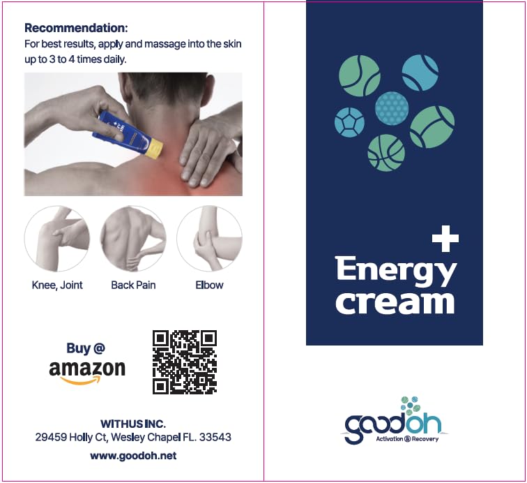 GOODOH Muscle & Joint Relief Cream with MSM (Dimethyl Sulfone), Glucosamine & Chondroitin – Fast Absorbing Cream for Muscle Pain, Joint Stiffness & Recovery – 3.38 oz GOODOH buy supplements canada