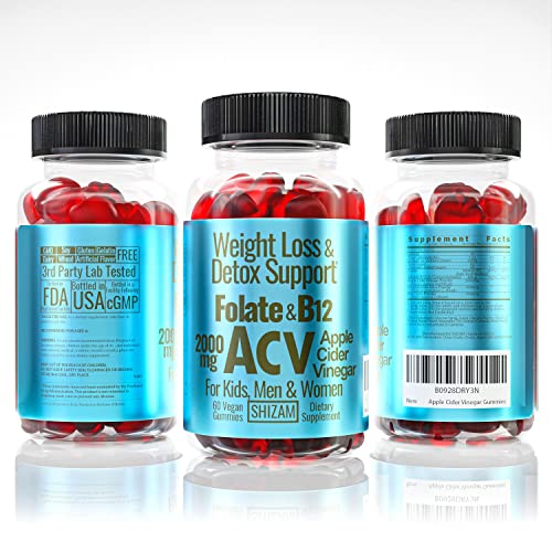 Shizam Weight Loss Detox Gummies. for Kids & Women w/Beet Root & 2000mg ACV Apple Shizam buy supplements canada
