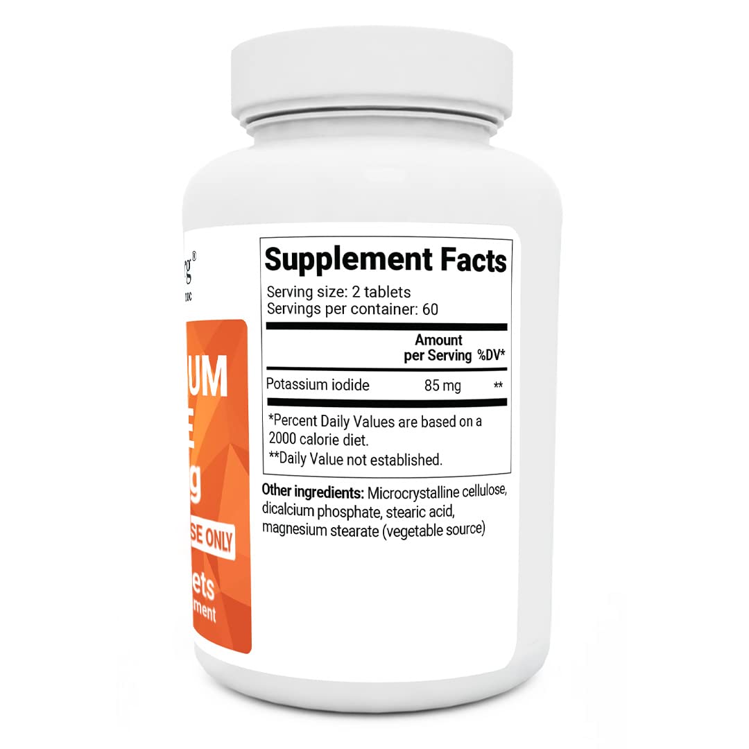 Dr. Berg's Incredible Potassium Iodide Tablets - Now 120 Tablets with a Smaller Easy Dr. Berg Nutritionals buy supplements canada