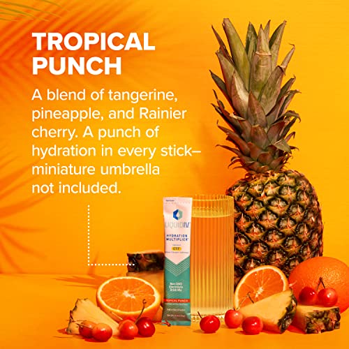 Liquid I.V. Hydration Multiplier - Tropical Punch - Hydration Powder Packets | Electrolyte Liquid I.V. buy supplements canada