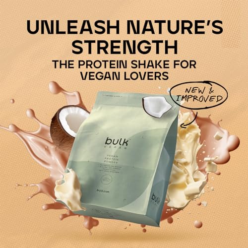 Bulk Vegan Protein Powder, White Chocolate Coconut, 1 kg, New & Improved Formula, 28 Servings Bulk buy supplements canada