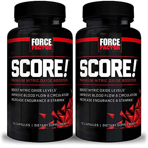 FORCE FACTOR Score!, 2-Pack, Nitric Oxide Supplement for Men, Nitric Oxide Booster Force Factor buy supplements canada