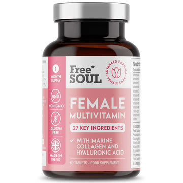 Women's Multivitamins and Minerals with Collagen & Hyaluronic Acid - 27 Essential Free Soul buy supplements canada