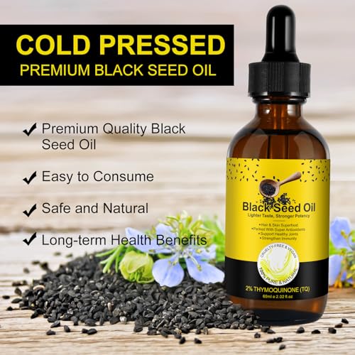 2 Pack Black Seed Oil, Organic Cold Pressed Unrefined Black Seed Oil, Pure Natural Black BDBFZCFP buy supplements canada