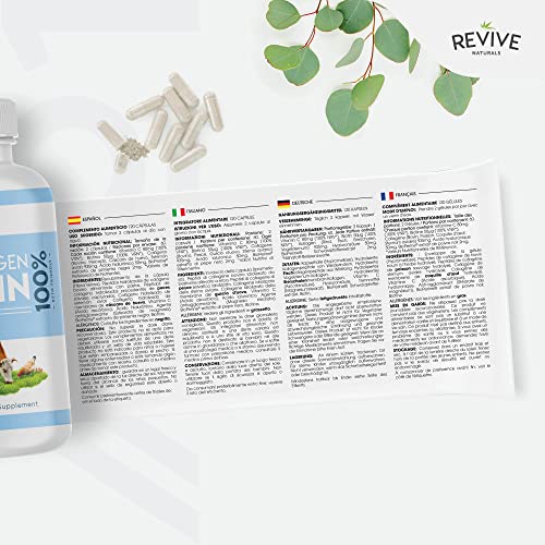Multi Collagen Protein Capsules - Types I, II, III, V & X - Hydrolysed Grass Fed Bovine, Wild Caught Marine Revive Naturals buy supplements canada