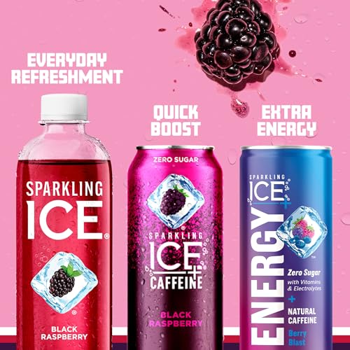 Sparkling Ice, Black Raspberry Sparkling Water, Zero Sugar Flavored Water, with Vitamins Sparkling ICE buy supplements canada