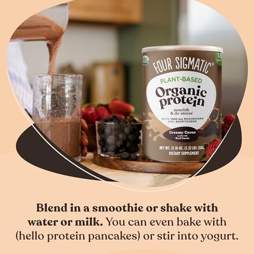 Four Sigmatic Organic Plant-Based Protein Powder Creamy Cacao Protein with Lion’s Mane Four Sigmatic buy supplements canada