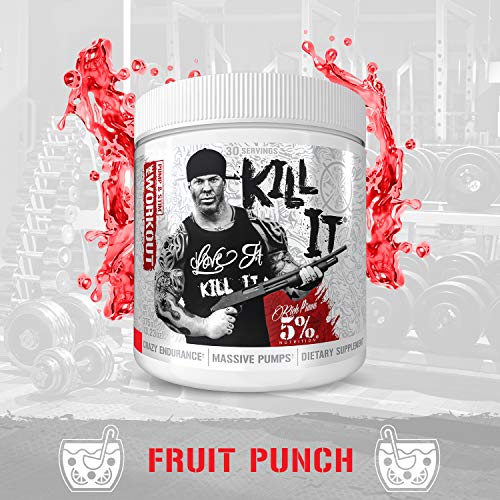 5% Nutrition Rich Piana Kill It Pre Workout Powder w/Creatine, Jitter-Free Caffeine 5% Nutrition buy supplements canada