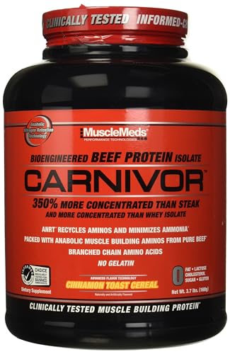 MuscleMeds Carnivor Beef Protein Isolate, 0 Lactose, 0 Sugar, 0 Fat, 0 Cholesterol MuscleMeds buy supplements canada