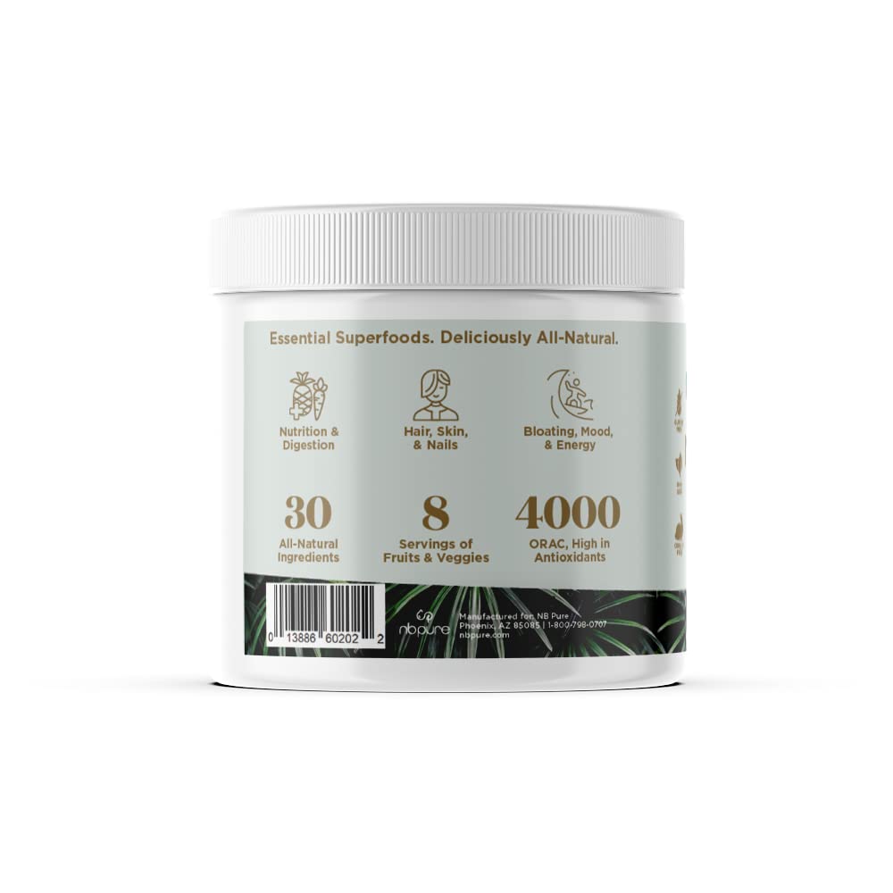 nbpure Earthy Andy Superfood Paradise, Mango Pineapple, 30 Servings nbpure buy supplements canada